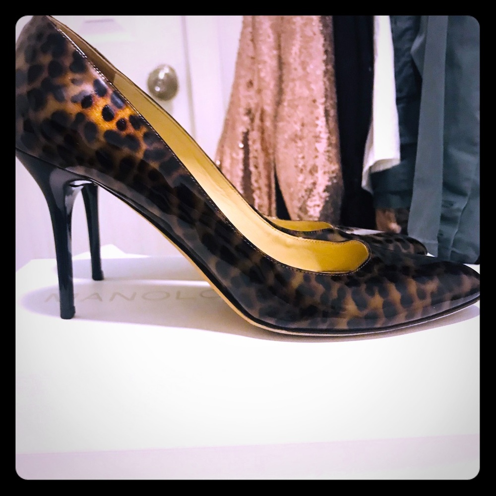 Jimmy Choo romy patent leopard pumps - Picture 1 of 8